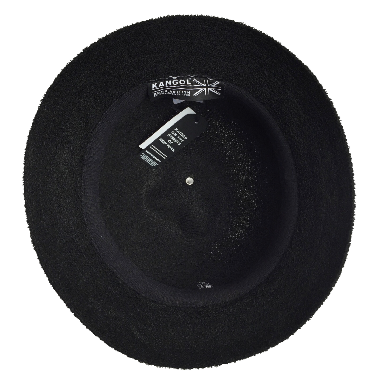 KANGOL Bermuda Casual Bucket Hat Terry Towelling Cap - Black-3