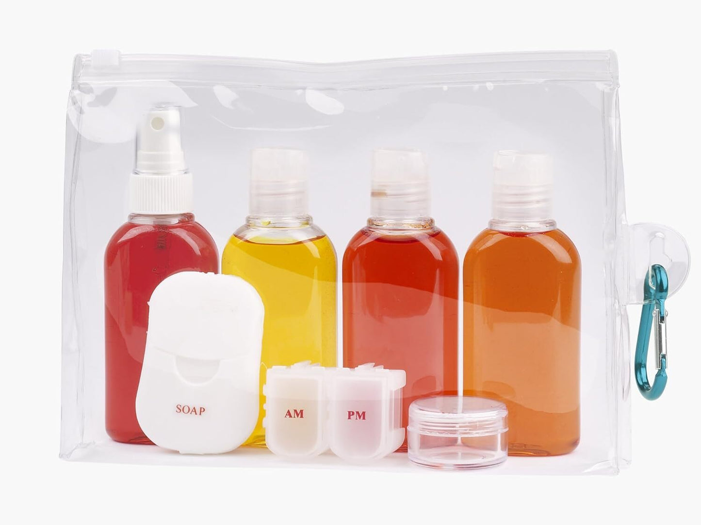 Lewis N. Clark TSA 3-1-1 Carry On Travel Bottles Toiletry Set Kit Liquids-3