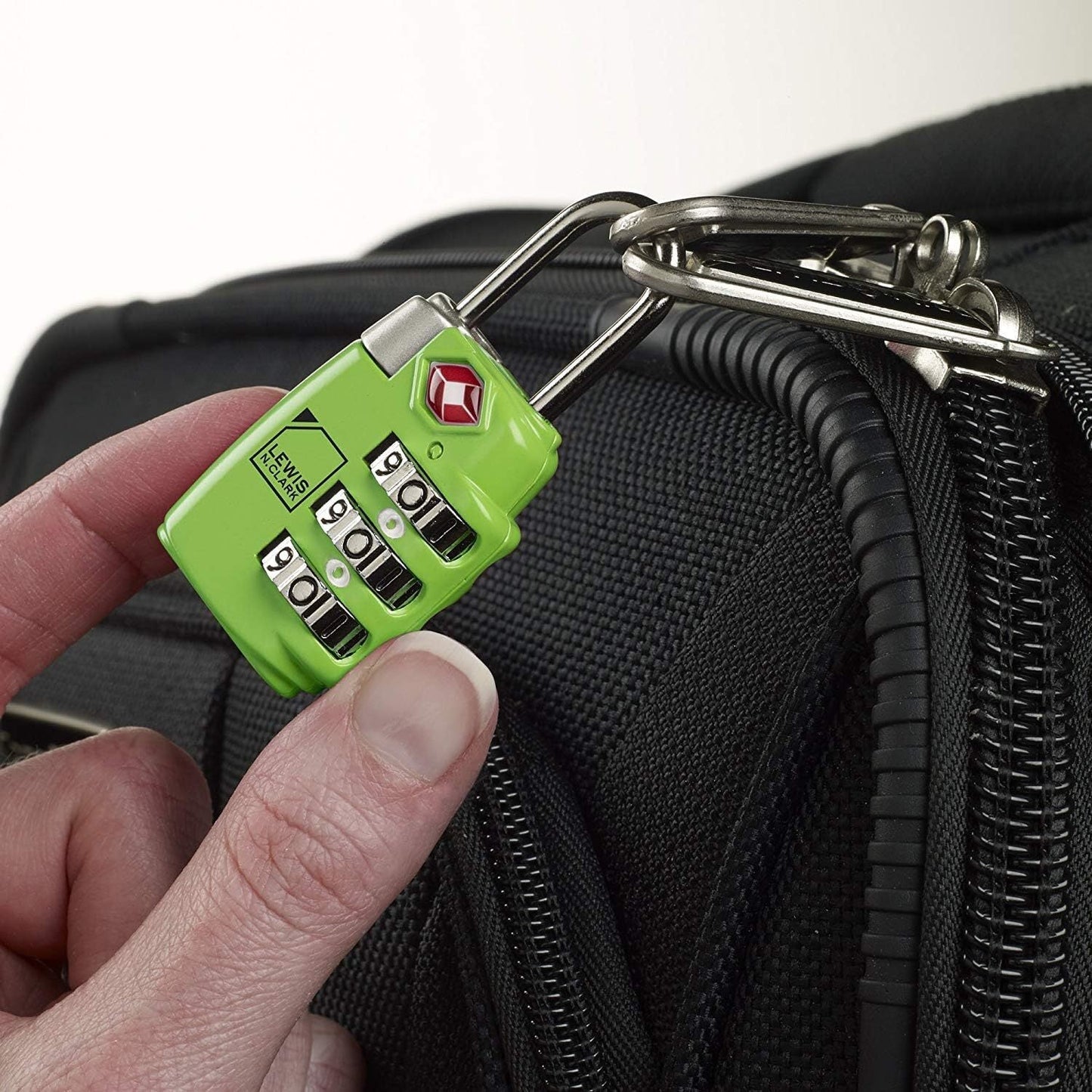 2x Lewis N Clark TSA Approved Combination Lock Travel Luggage Padlock - Green-2