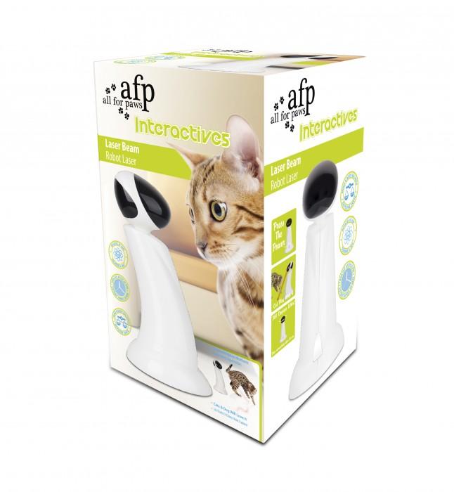 Laser Beam Cat Toy - Interactive Automatic Robot Pointer Pet Kitty Play - AFP-2