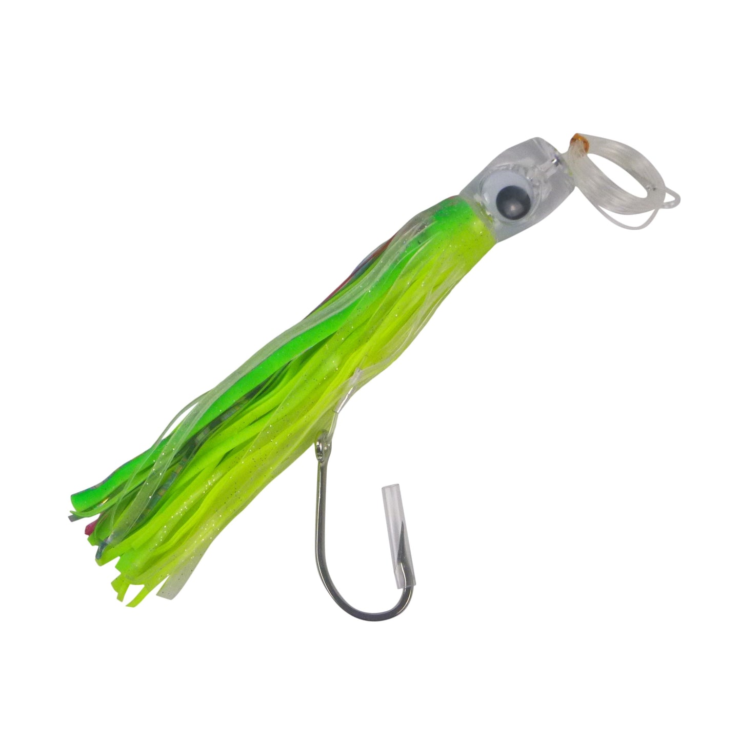Swimerz Trolling Lure Rigs, 95gm, 23cmL, Size 8/0 Hook, Lime Spider, 2 pack-1