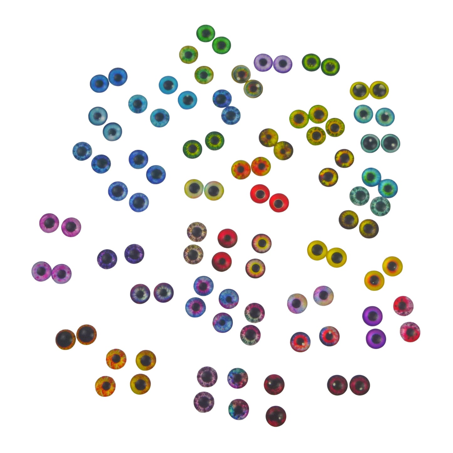 Artizan Molded Lure Eyes, 14mmD, 50*2, Qty 100-1