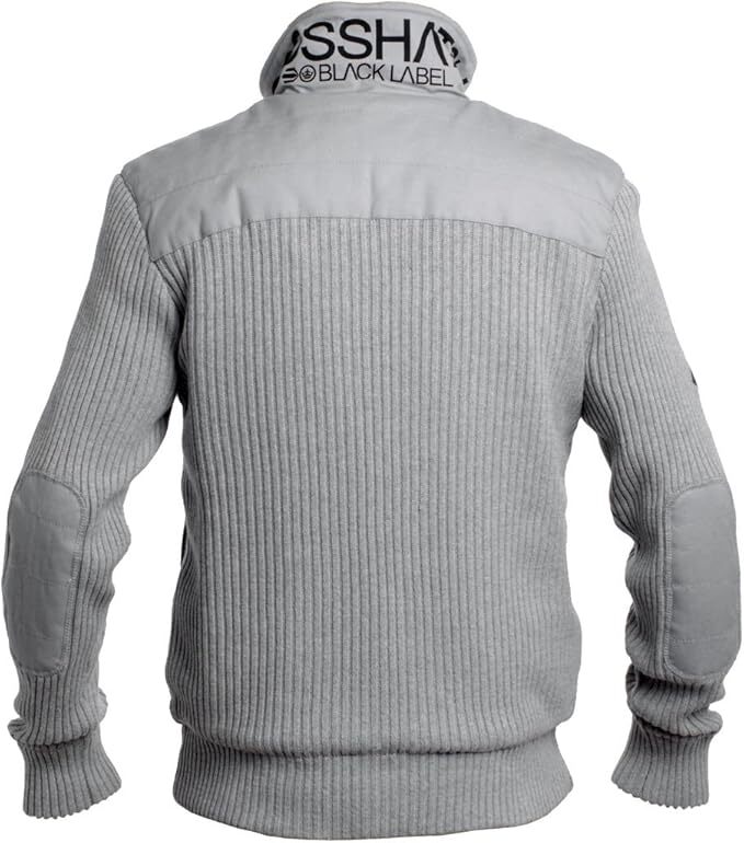 CROSSHATCH Mens Mashtons Zip Up SHERPA Jacket Fur Lined Jumper Sweater Parka-4