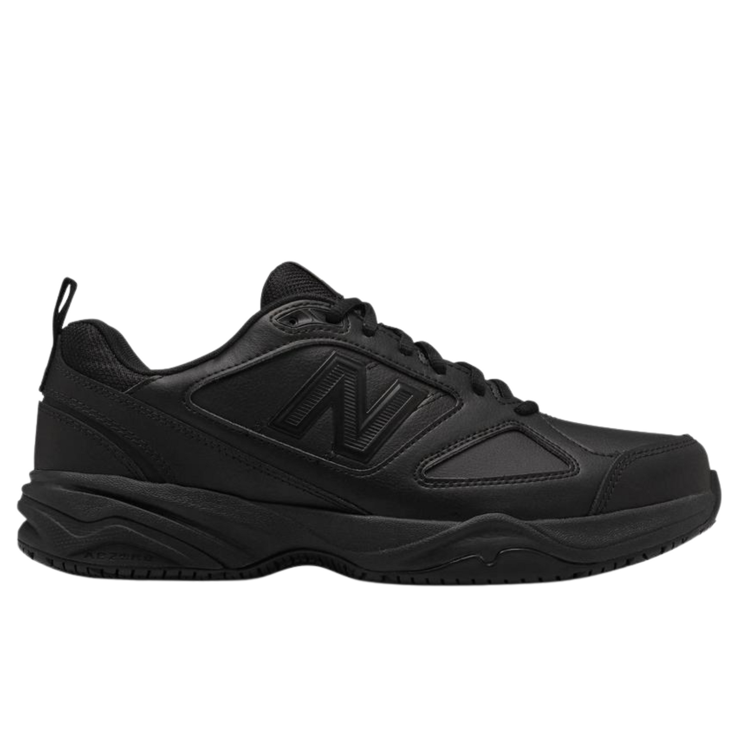 New Balance Mens 2E WIDE Slip Resistant Industrial Shoes Leather Work - Black-0