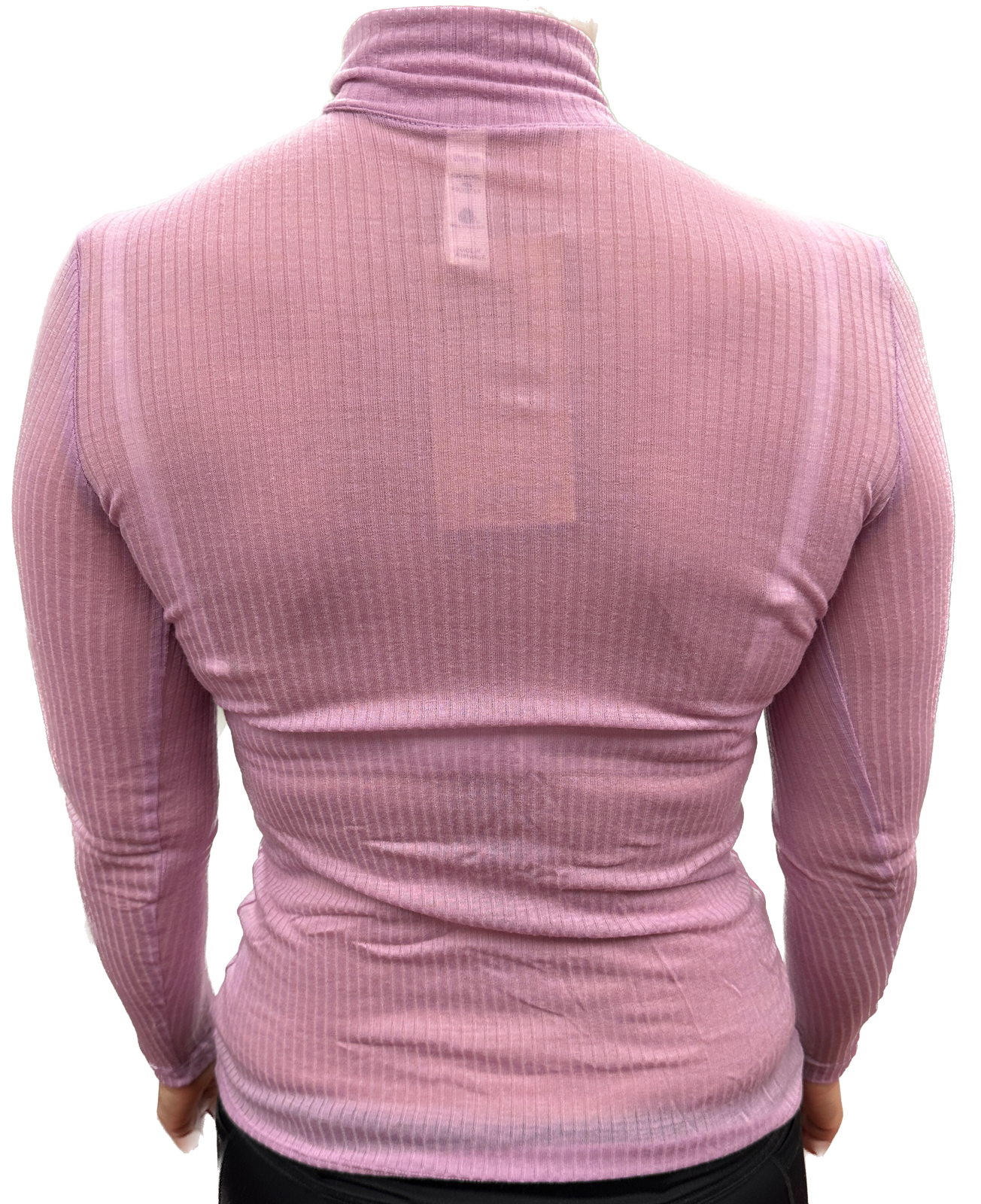 Merino Skins Womens Verona Funnel Neck Long Sleeve Thermal Underwear - Hyacinth-3