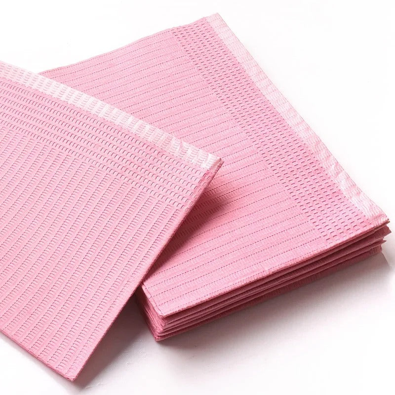 Miosh Disposable Sanitary Medical Dental Bibs Sheets - 125 Pack-1
