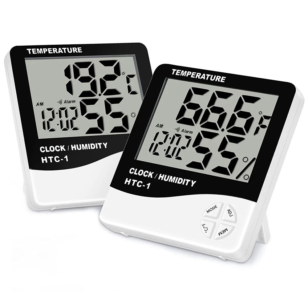 Miosh Indoor Temperature and Humidity Thermometer White-1