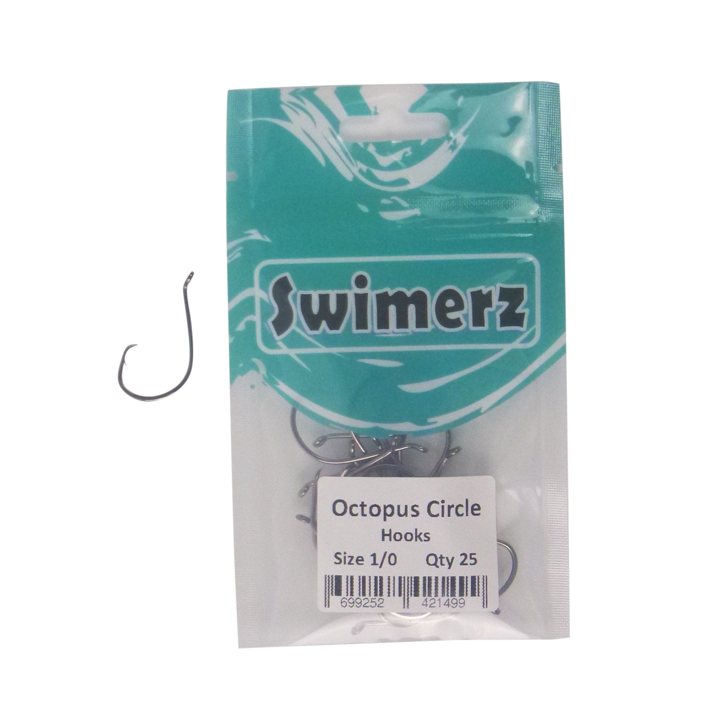 Swimerz 1/0 Octopus Circle Hooks, 25 pack-1