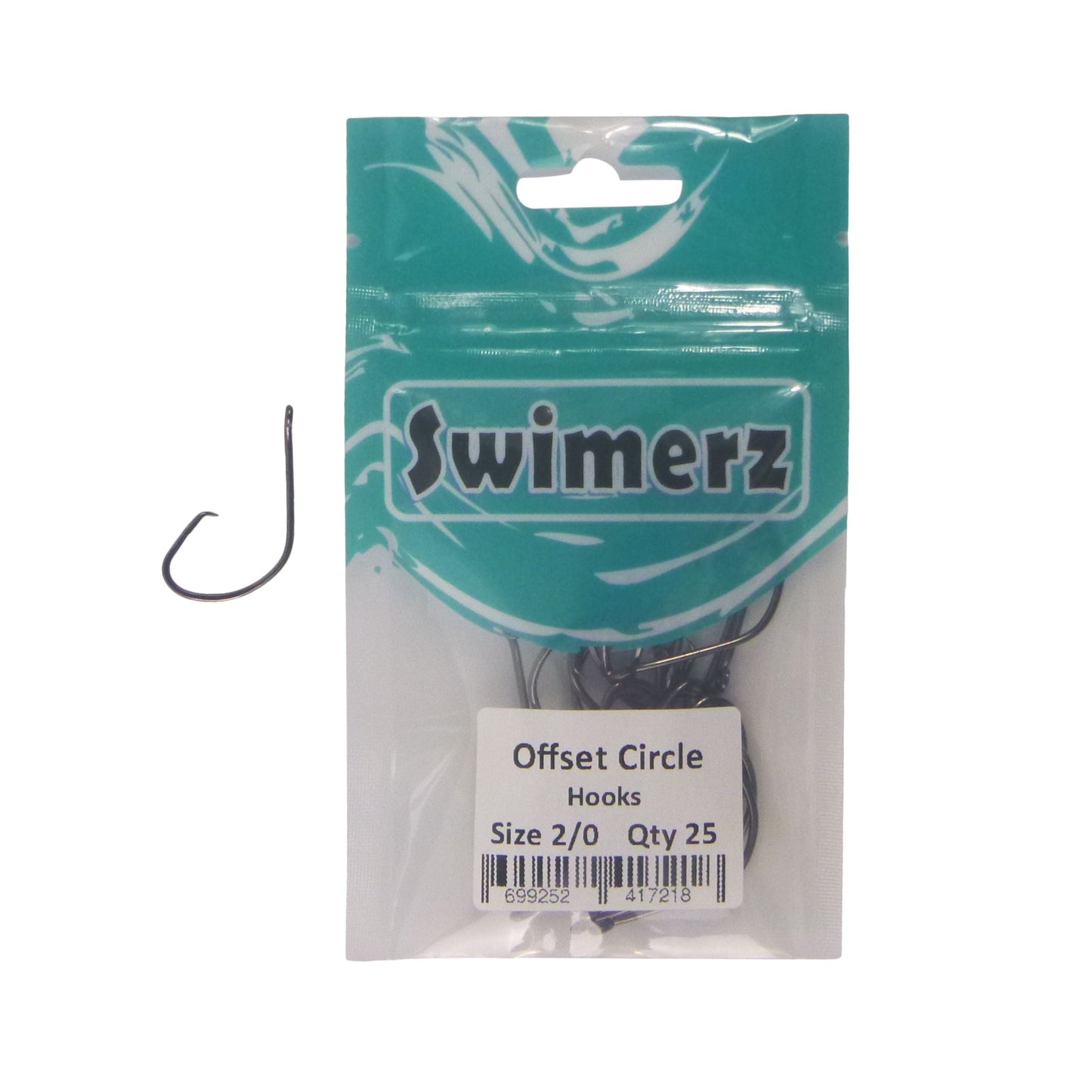 Swimerz 2/0 Offset Circle Hook 25 Pack-1