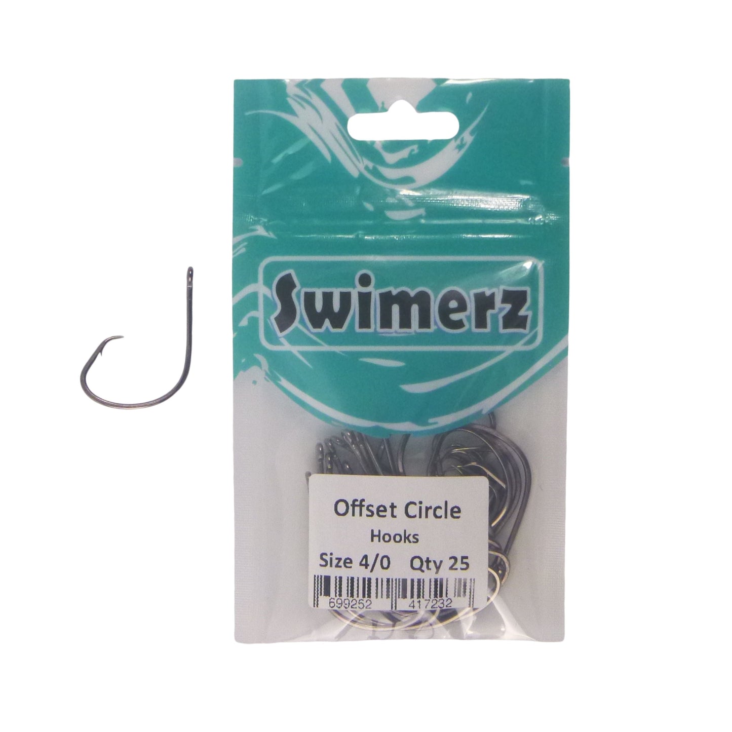 Swimerz 4/0 Offset Circle Hook 25 pack-1