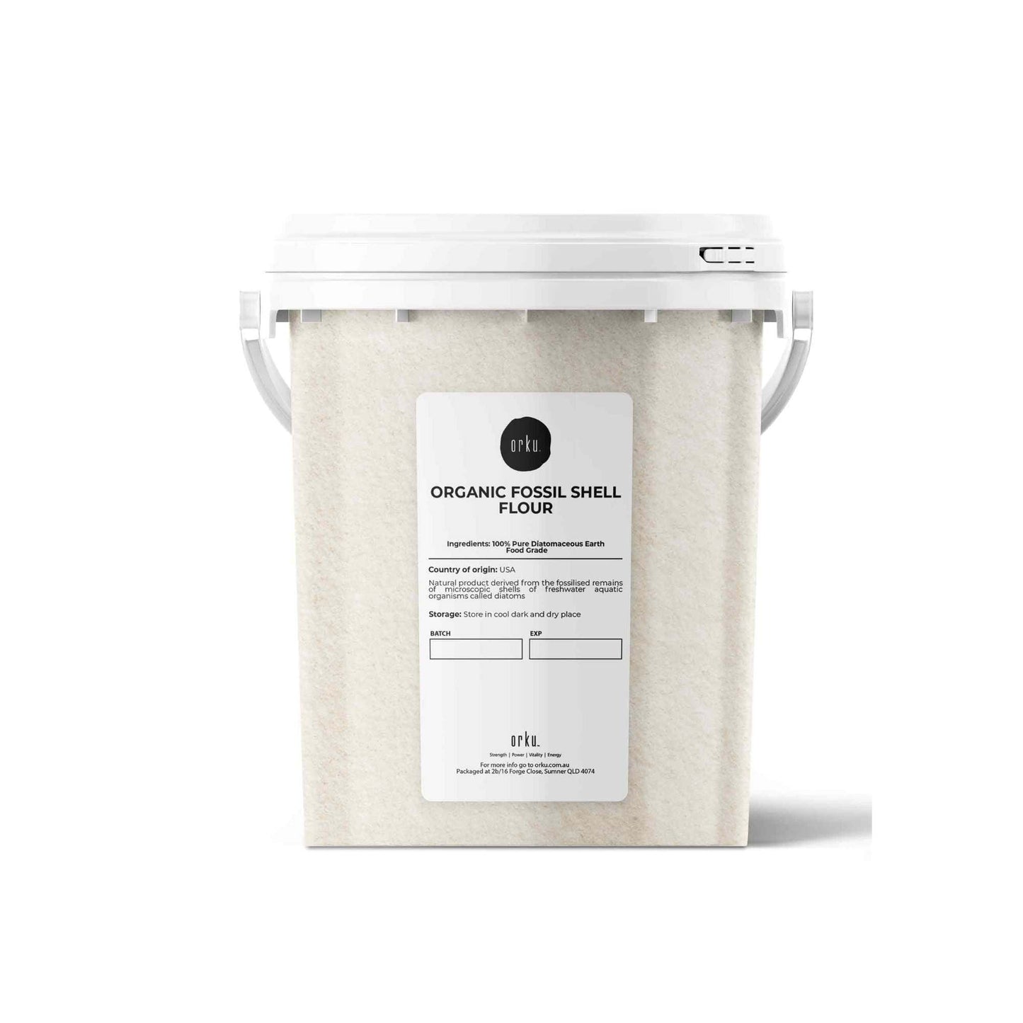 Organic Fine Diatomaceous Earth Tubs - Food Grade Fossil Shell Flour Powder-5
