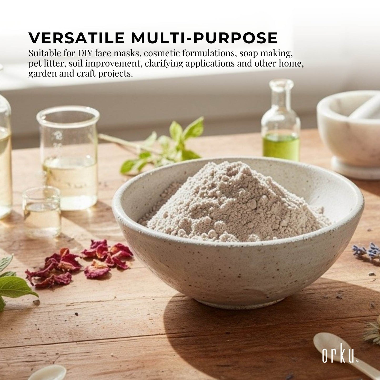 Orku 10Kg Organic Bentonite Clay Powder Cosmetic Grade Montmorillonite-4