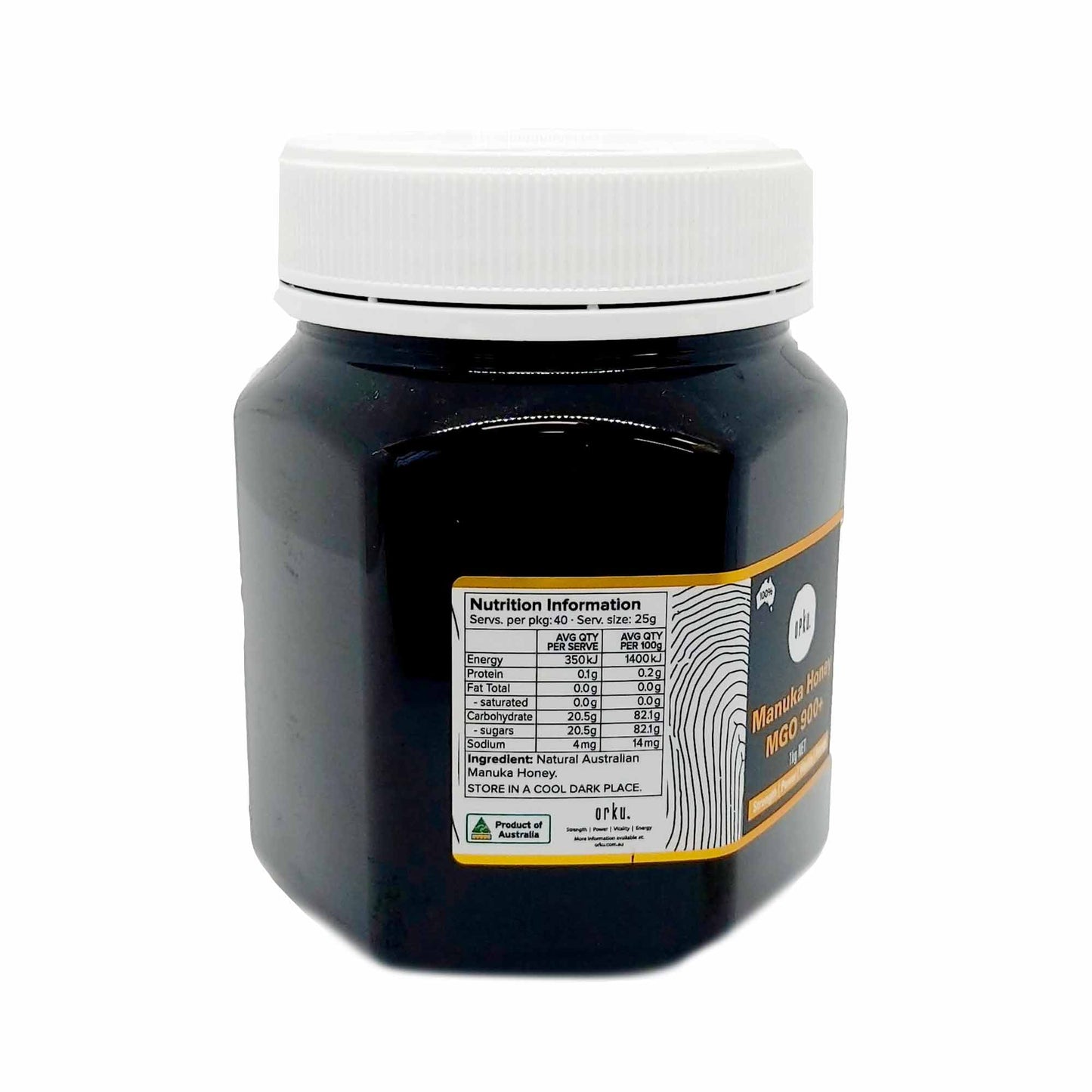 Orku 1Kg MGO 900+ Australian Manuka Honey - 100% Raw Natural Pure Jelly Bush-3