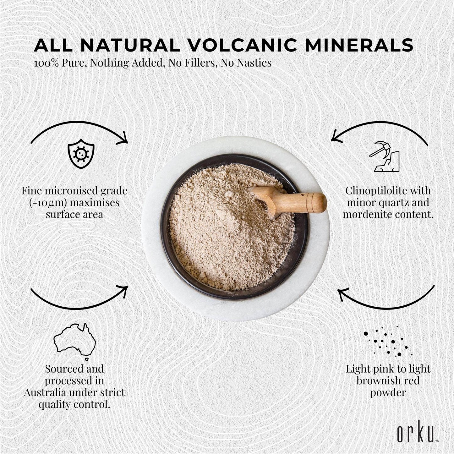 Orku 20Kg Ultrafine Micronised Zeolite Powder - Natural Clinoptilolite Mineral-4