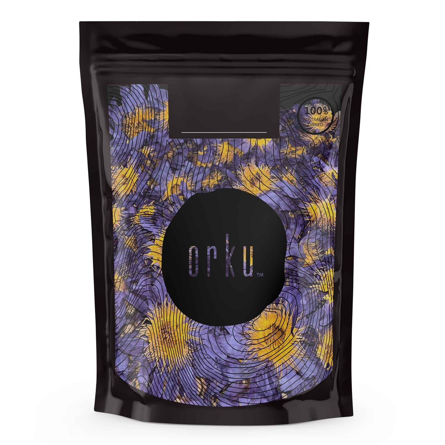 Orku 400g Dried Blue Lotus Flowers - Whole Open Lily Nymphaea Caerulea-0