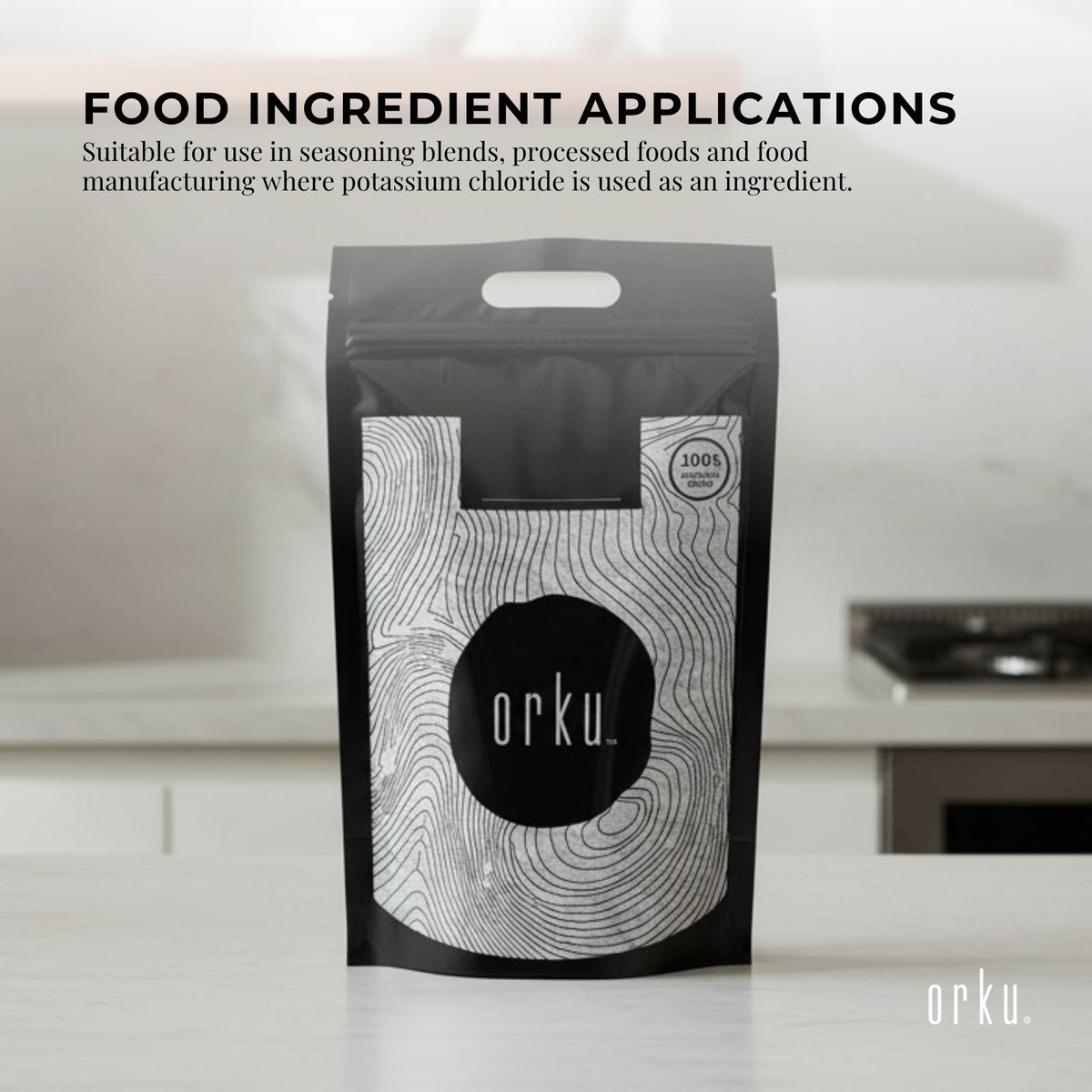 Orku Bulk 20Kg Potassium Chloride Powder - Food Grade E508 Salt Substitute-4