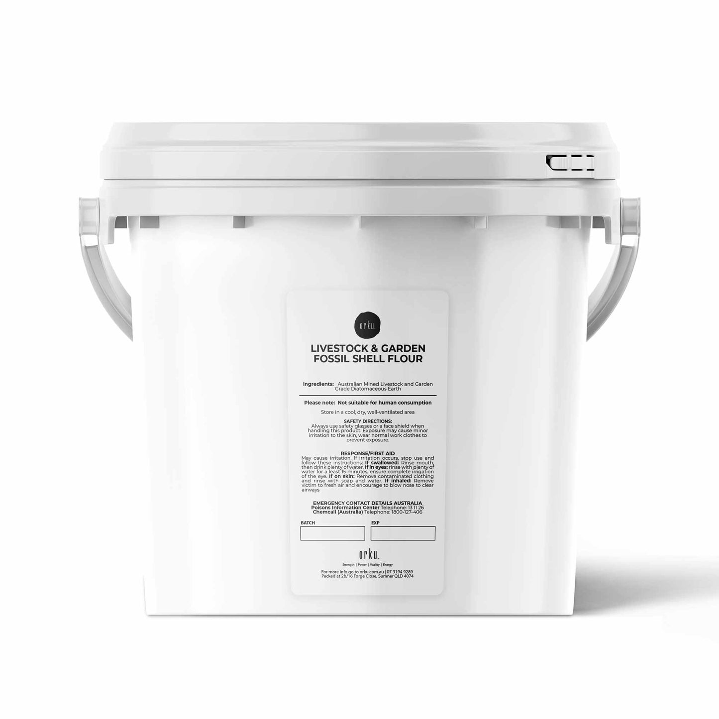 Orku Fossil Shell Flour Tubs - Livestock Garden and Pet Diatomaceous Earth-6