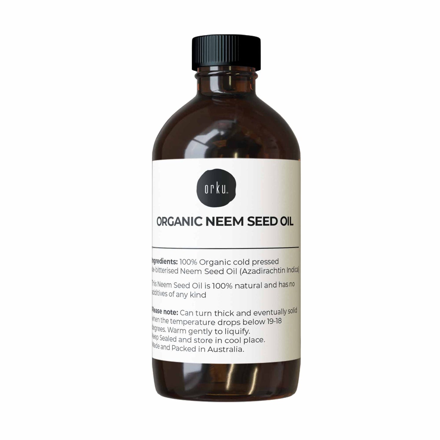 Orku Organic Neem Seed Oil - Debitterised Cold Pressed Azadirachtin Indica-7