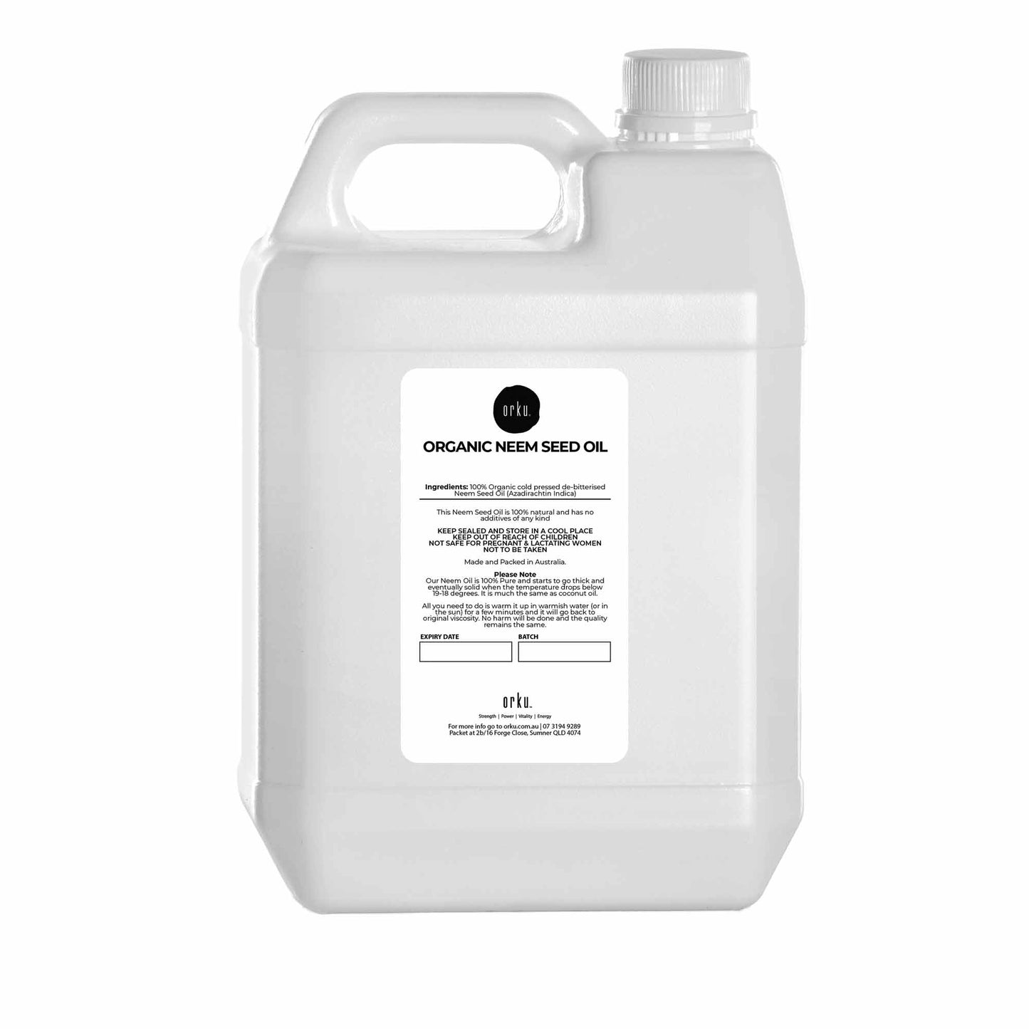 Orku Organic Neem Seed Oil - Debitterised Cold Pressed Azadirachtin Indica-9