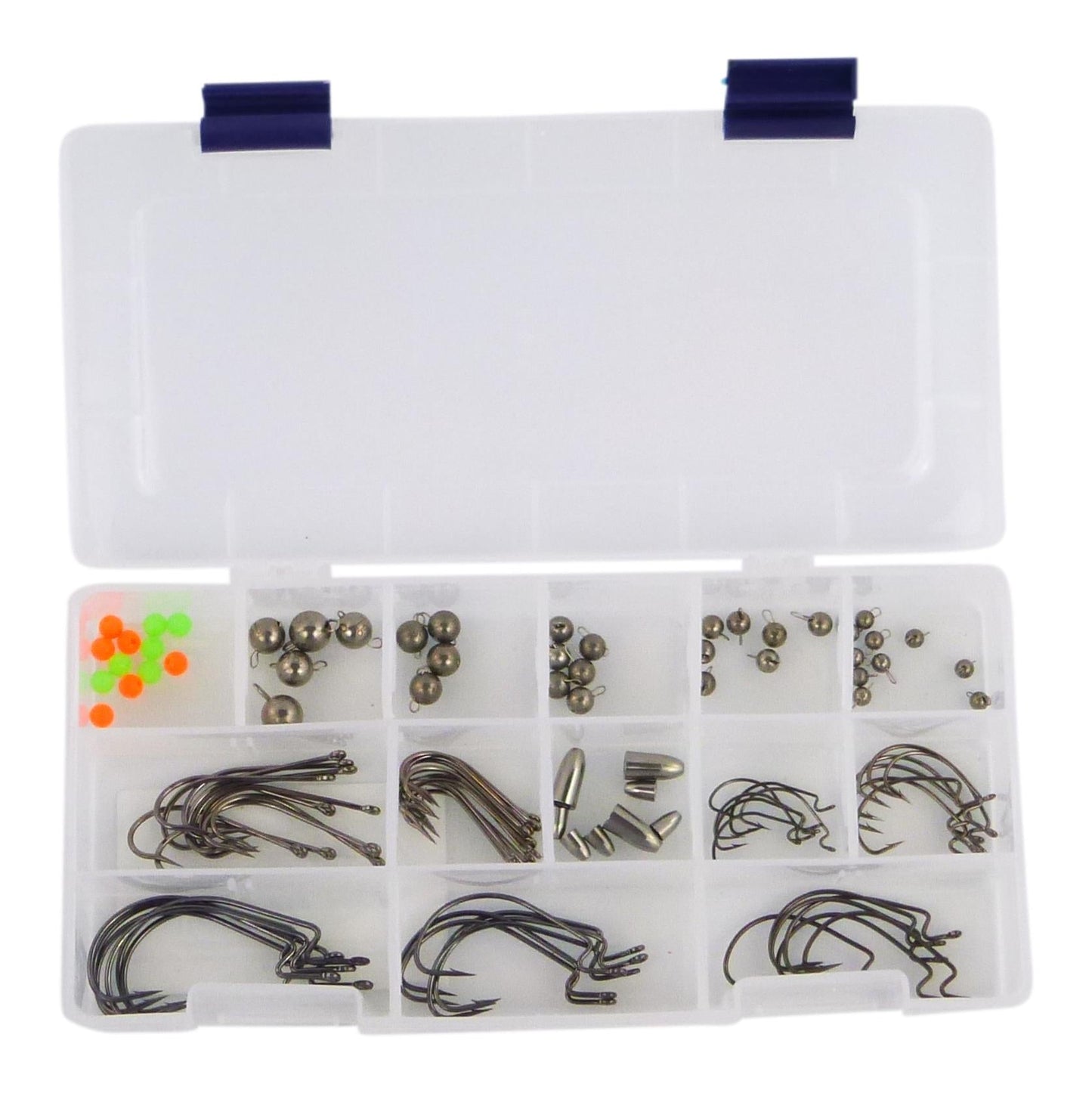 Rig Ezy 18 Compartment Tackle Box. 270mmL x 180mmW x 50mmD.-1