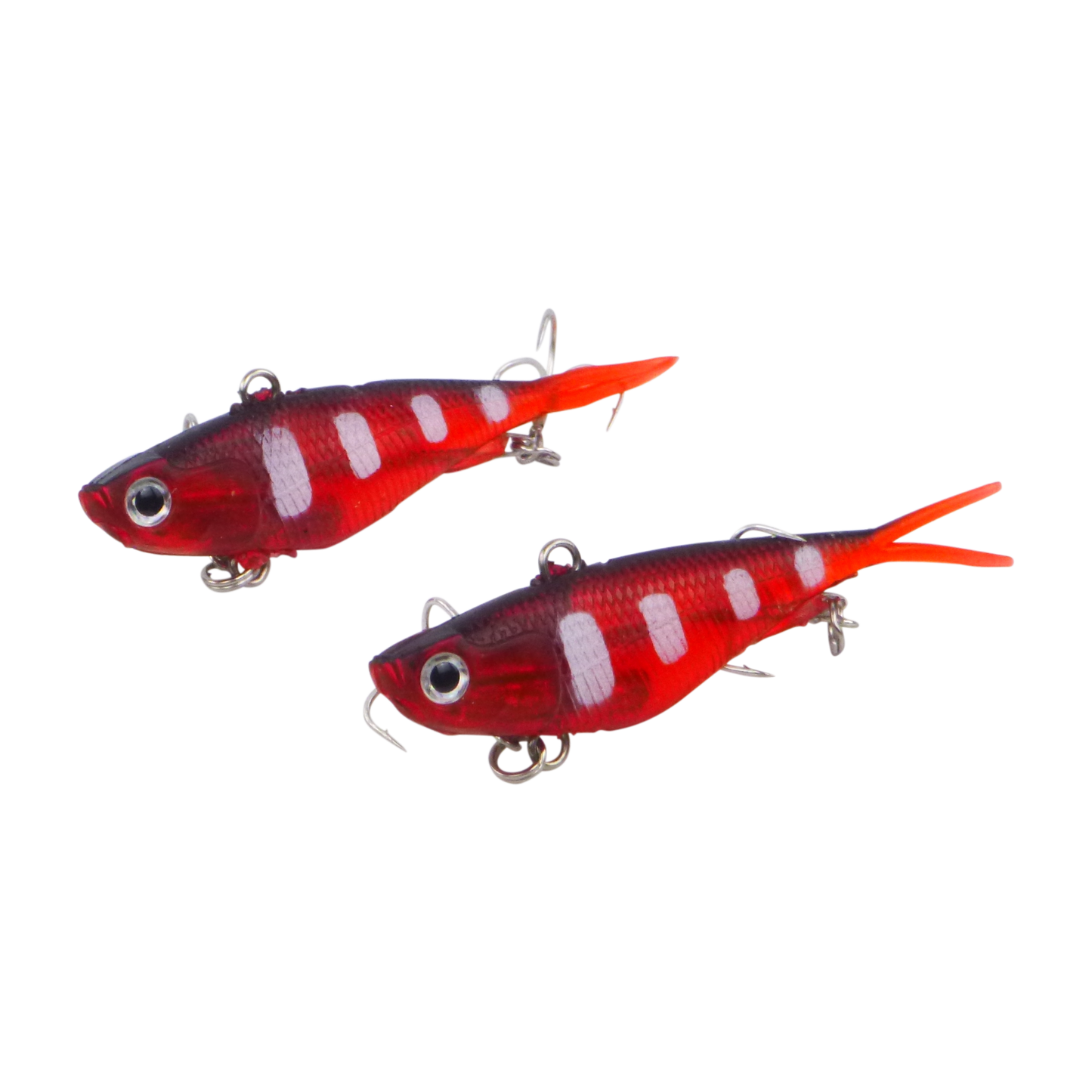 Swimerz 95mm Soft Vibe, Opaque Red, 2 pack-0