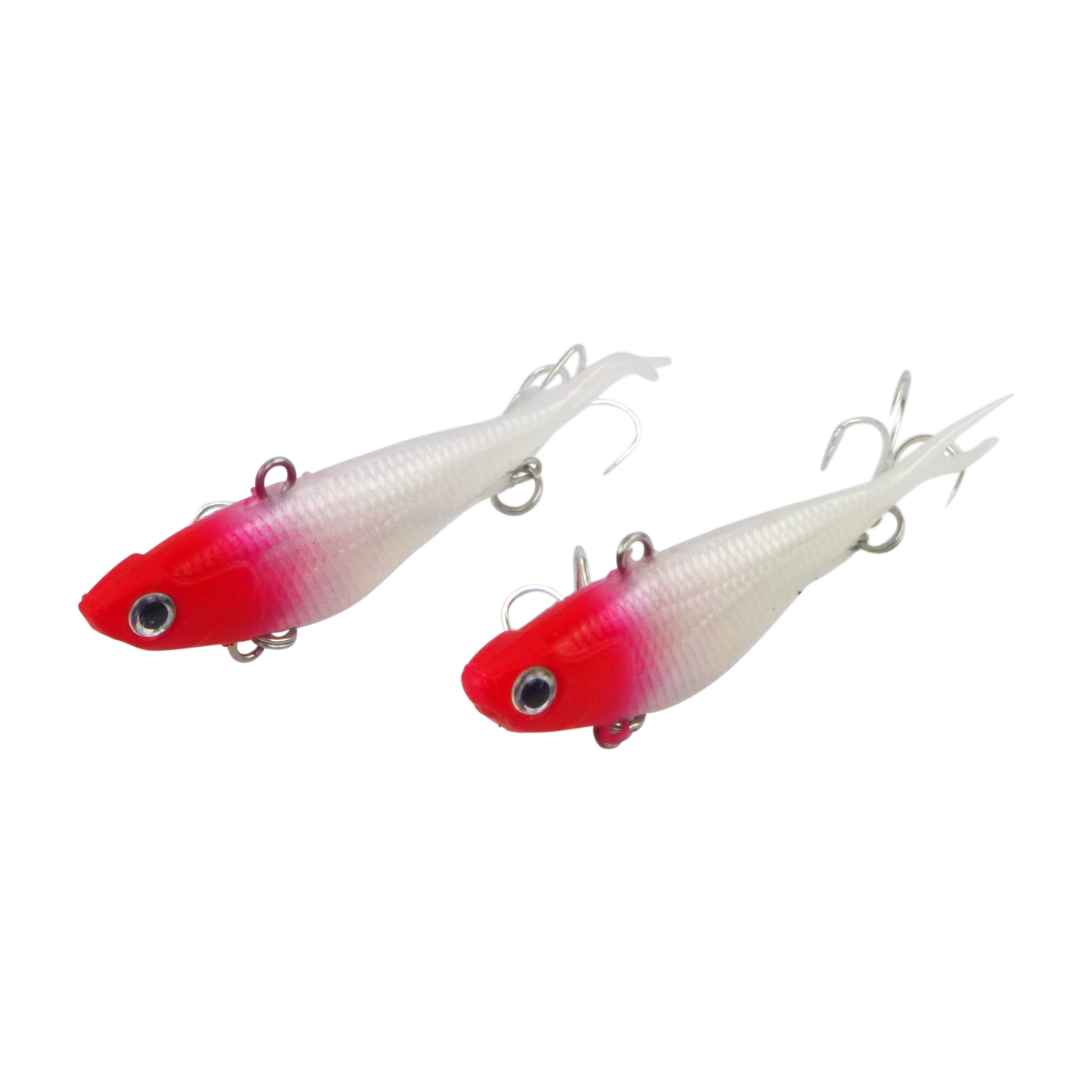 Swimerz 95mm Soft Vibe, Red Head, 2 pack-0