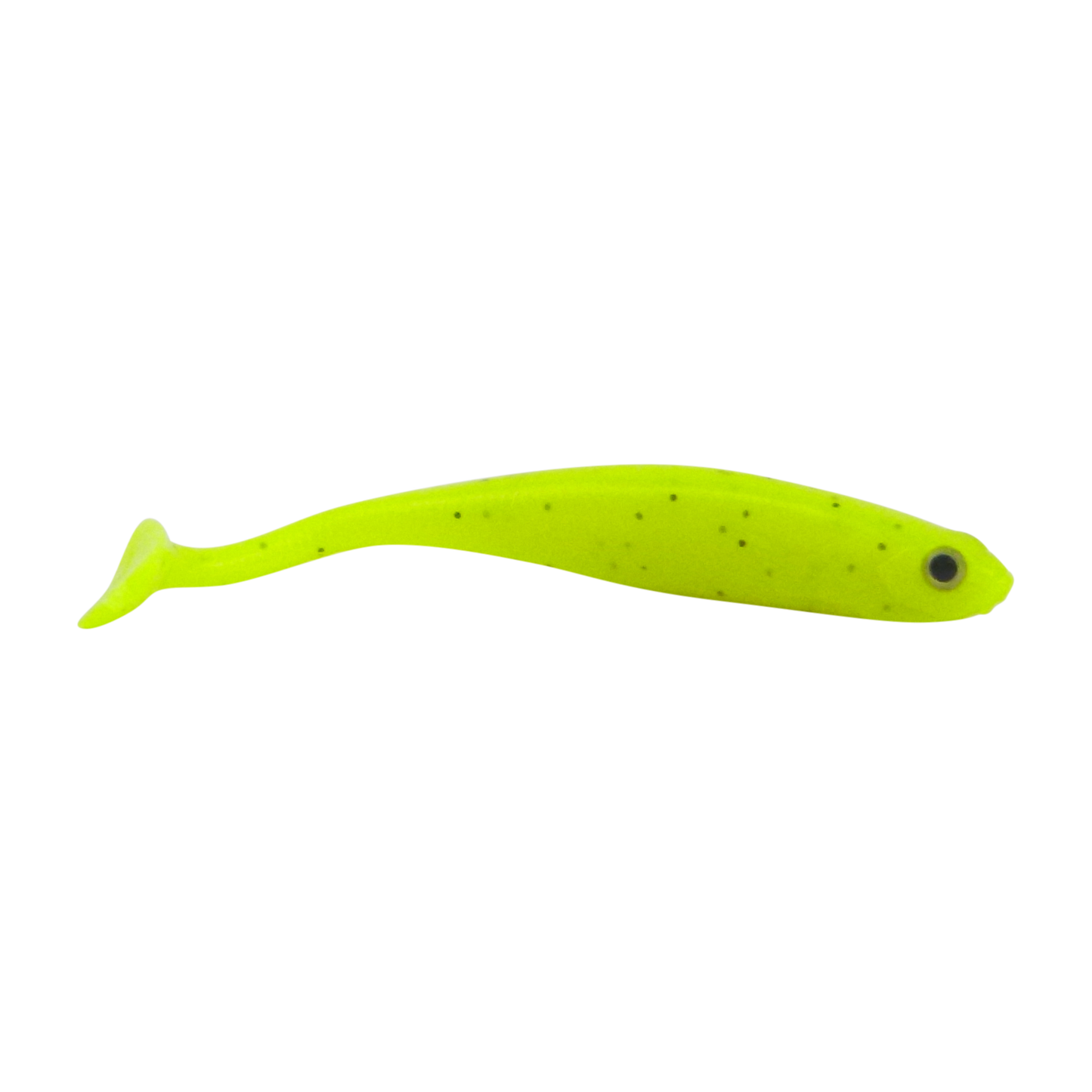 Swimerz Soft Shad 100mm Paddle Tail lure, Chartruese, 6 pack-0