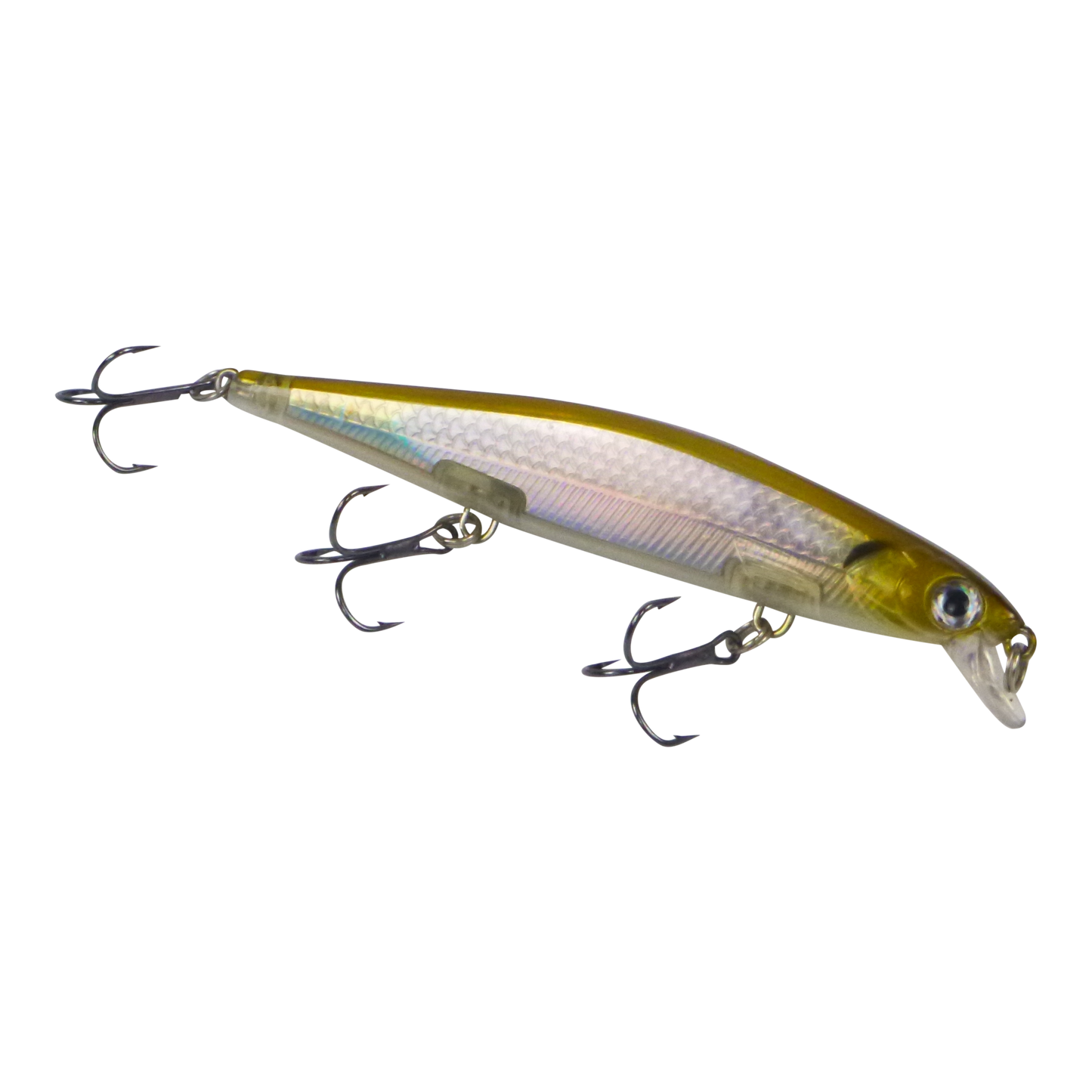 Finesse 'Chudan' 110mm Sinking/Diving Minnow, Silver Gold-0