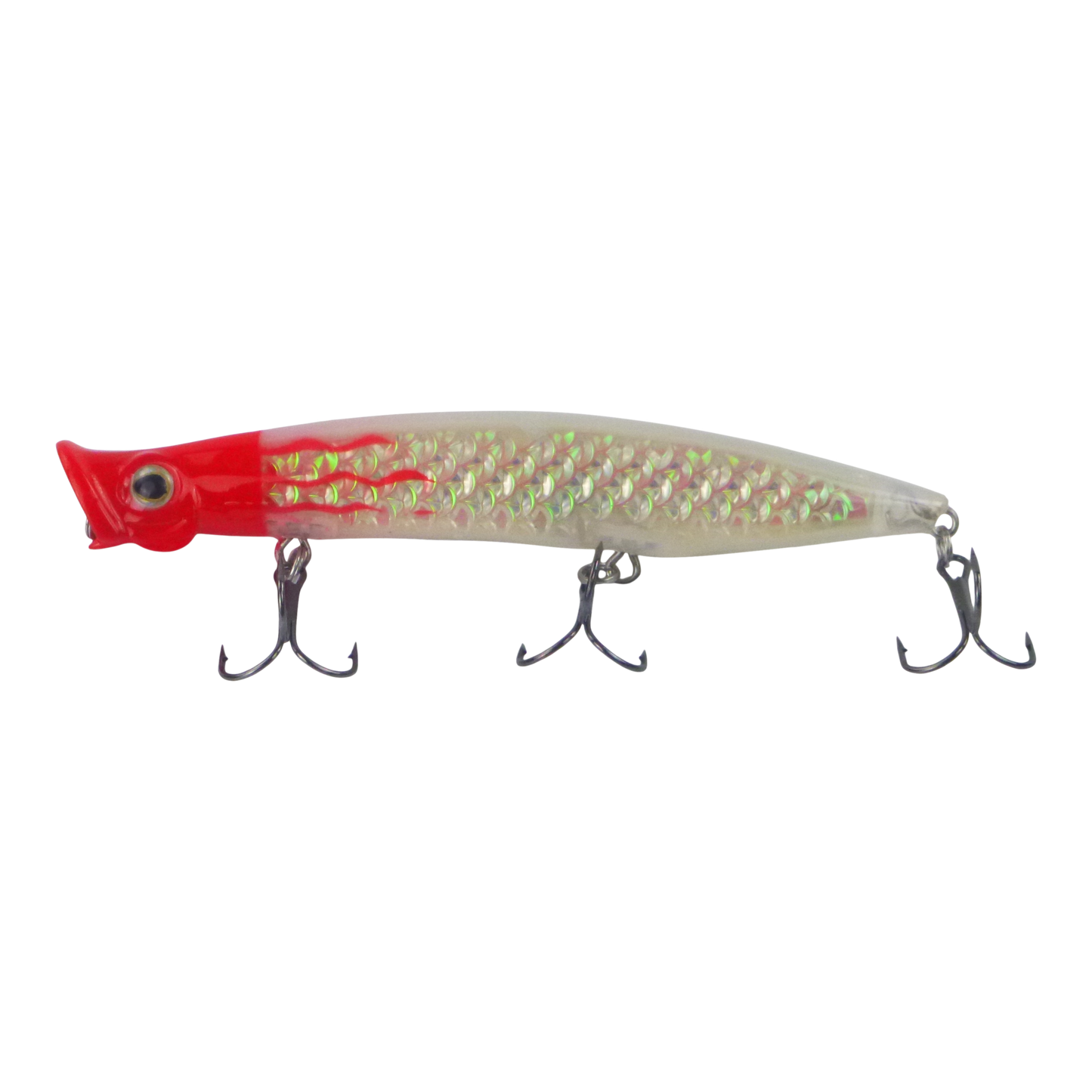 Toppu Mizzu Cupface Popper, 110mm, Silver Red Hex-0