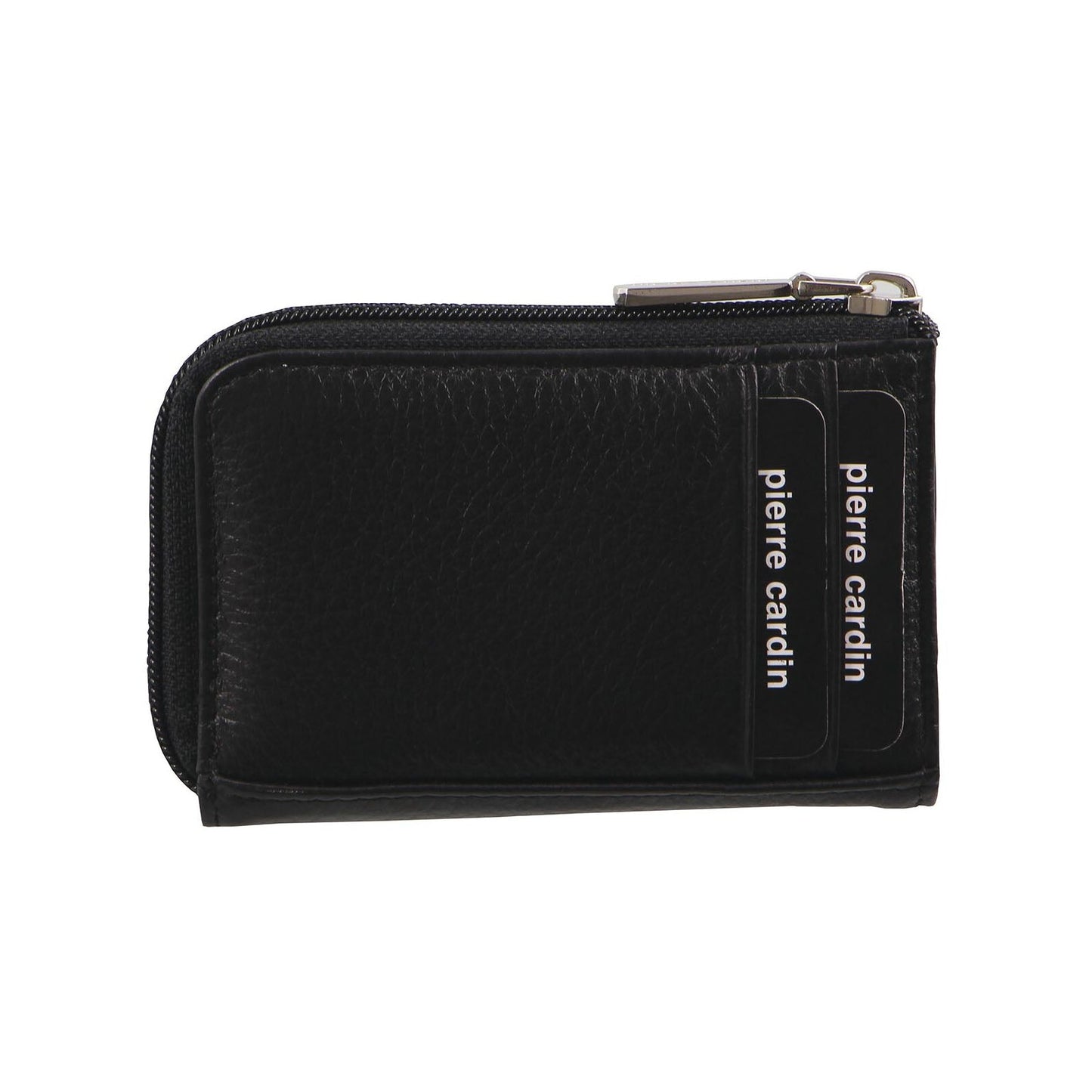 Pierre Cardin Mens Key & Credit Card Holder Italian Leather Wallet - Black-2