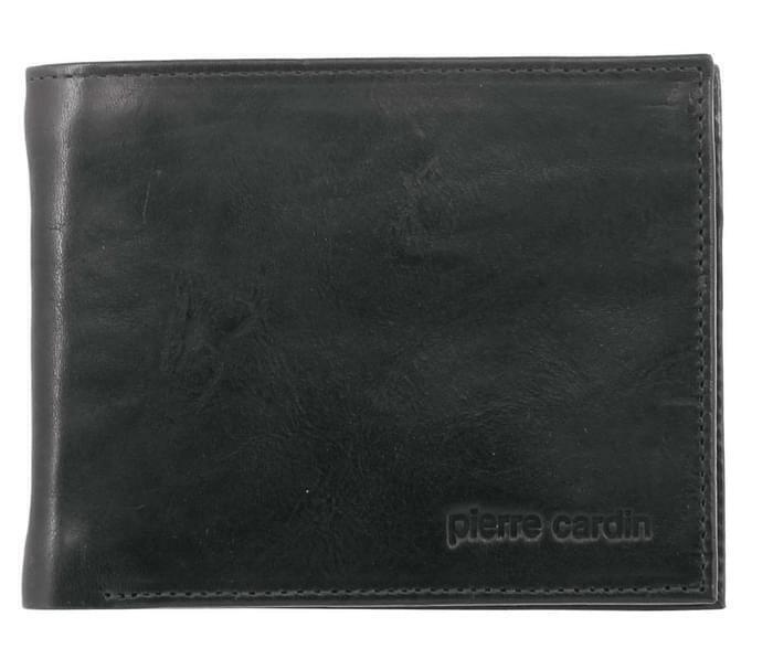 Pierre Cardin Mens Soft Rustic Leather RFID Protected Wallet - Black-2