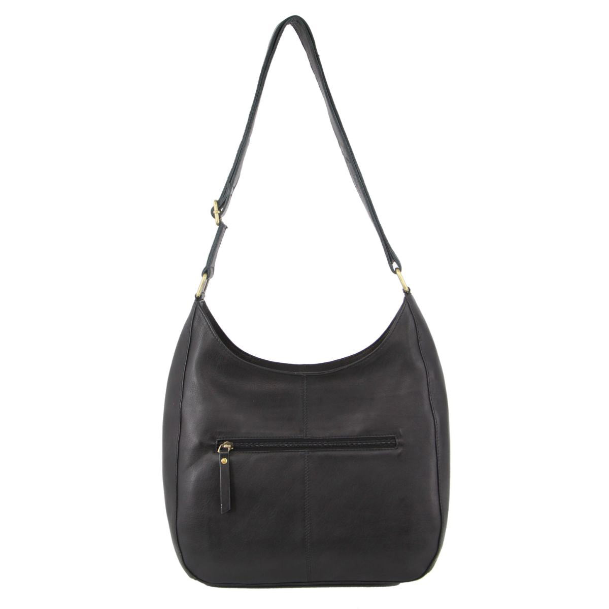 Pierre Cardin Womens Italian Leather Bag Perforated Cross Body Travel - Black-3