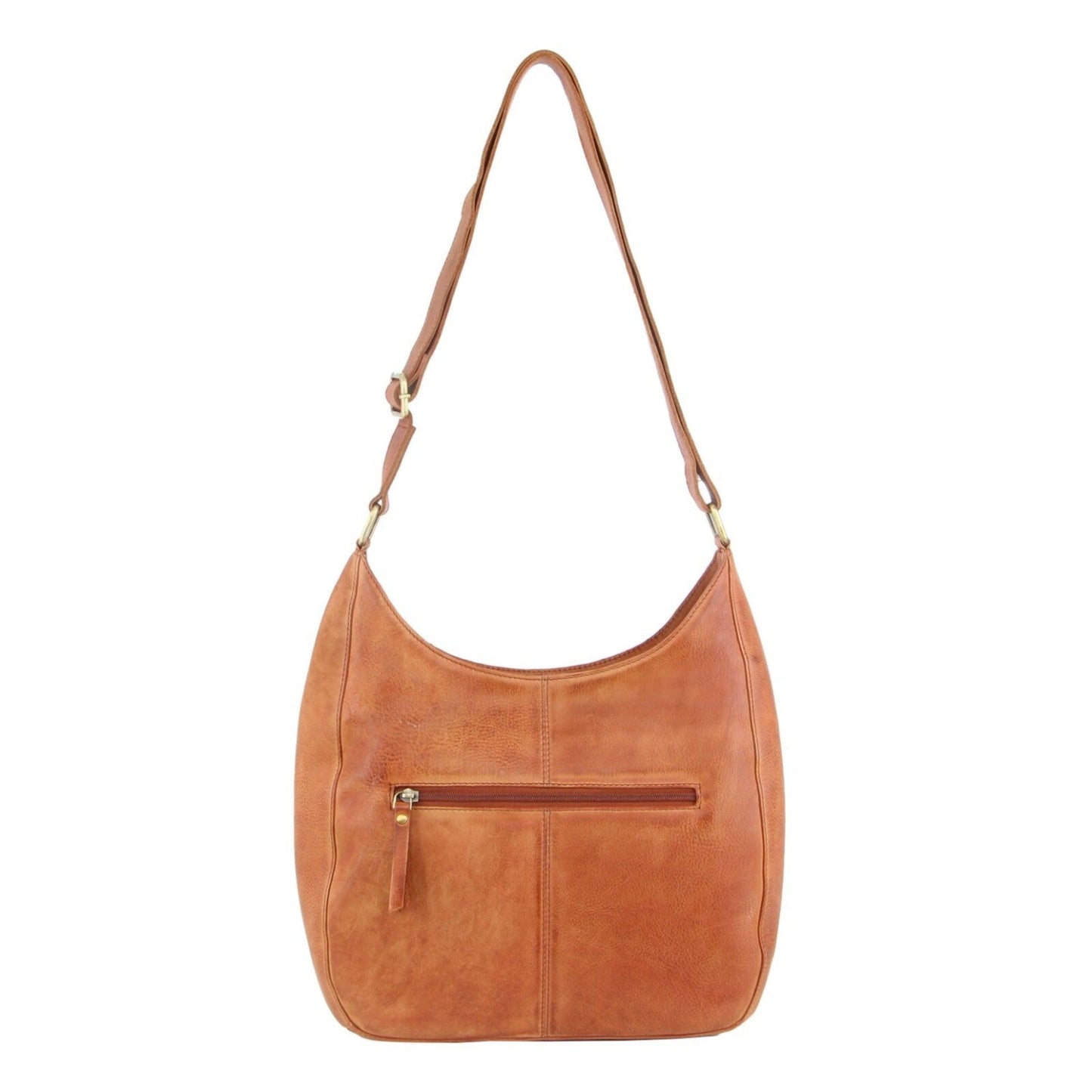 Pierre Cardin Womens Leather Perforated Cross-Body Bag - Cognac-3