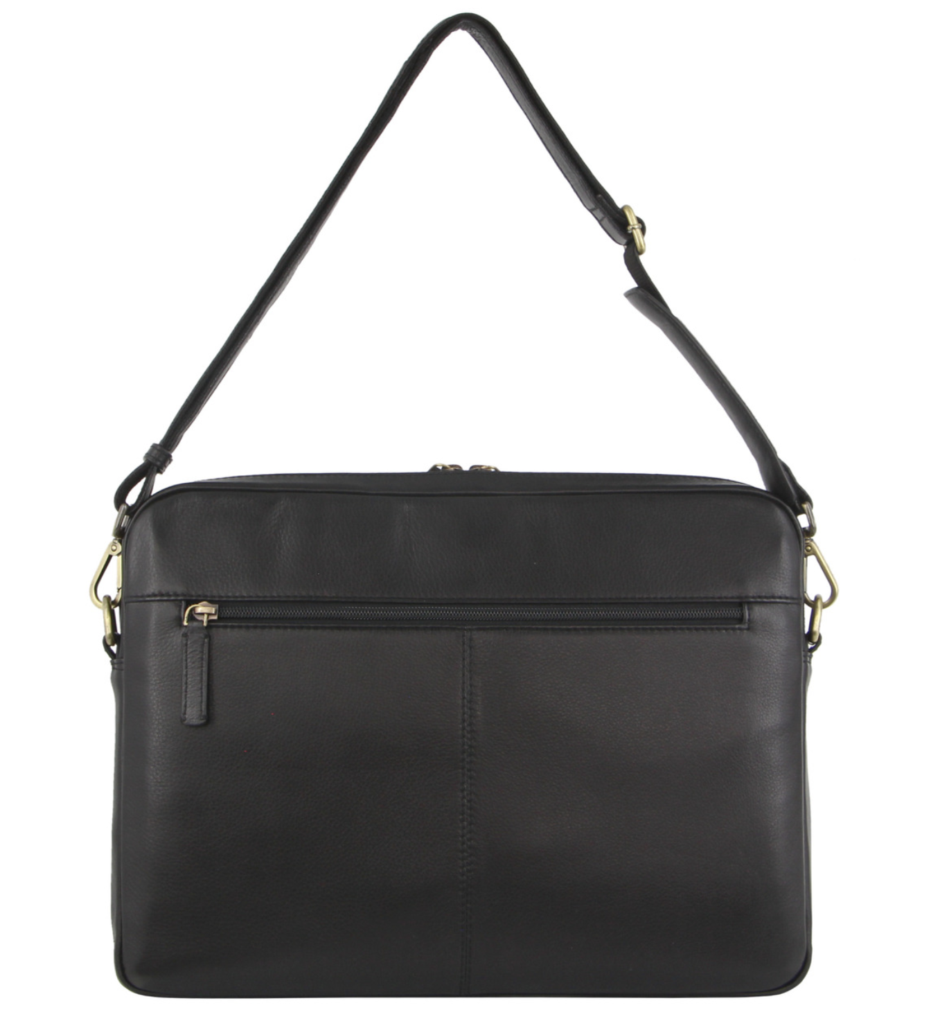 Pierre Cardin Croc-Embossed Leather Business 15" Laptop Computer Bag - Black-3
