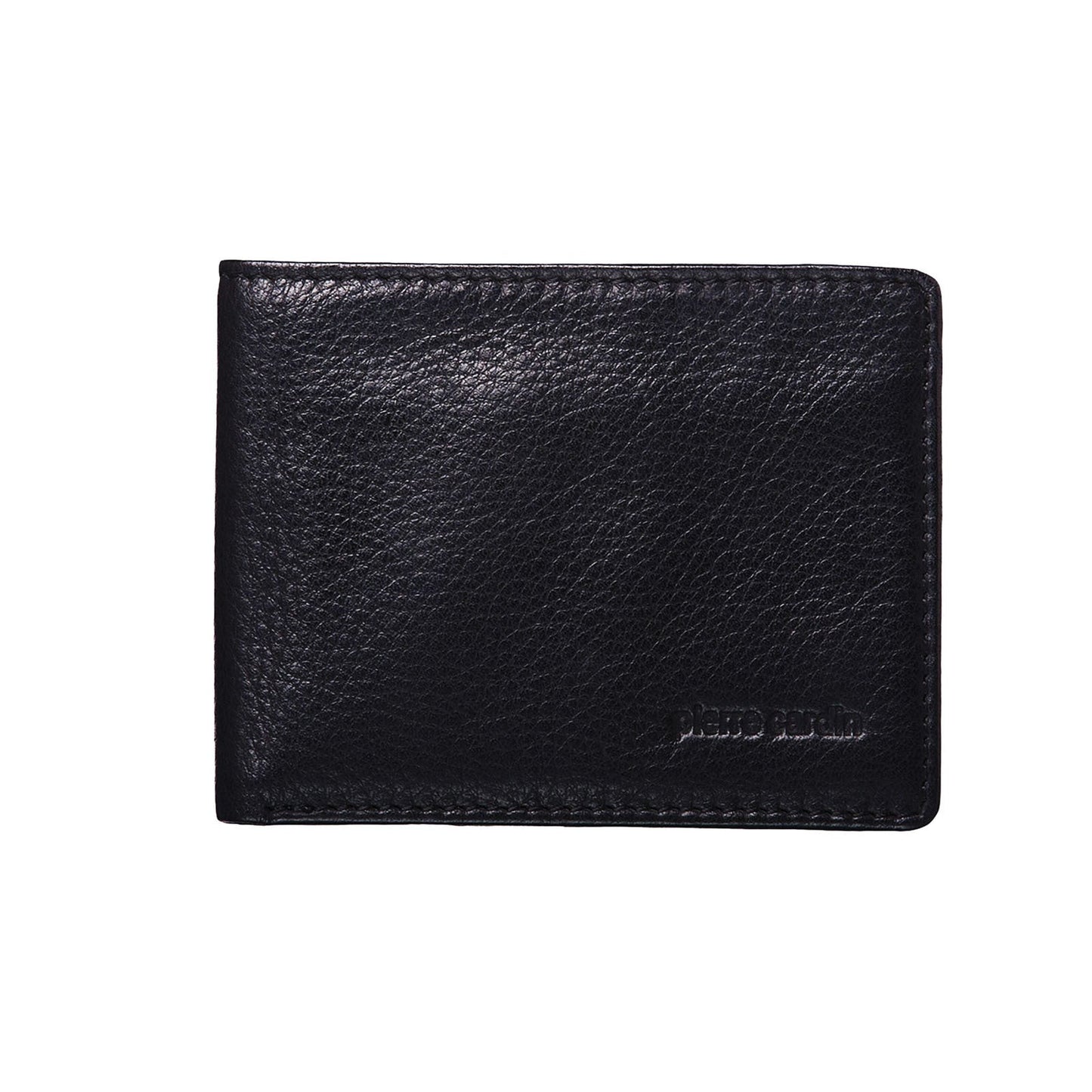 Pierre Cardin Mens Genuine Italian Soft RFID Bifold Slim Wallet - Black-2