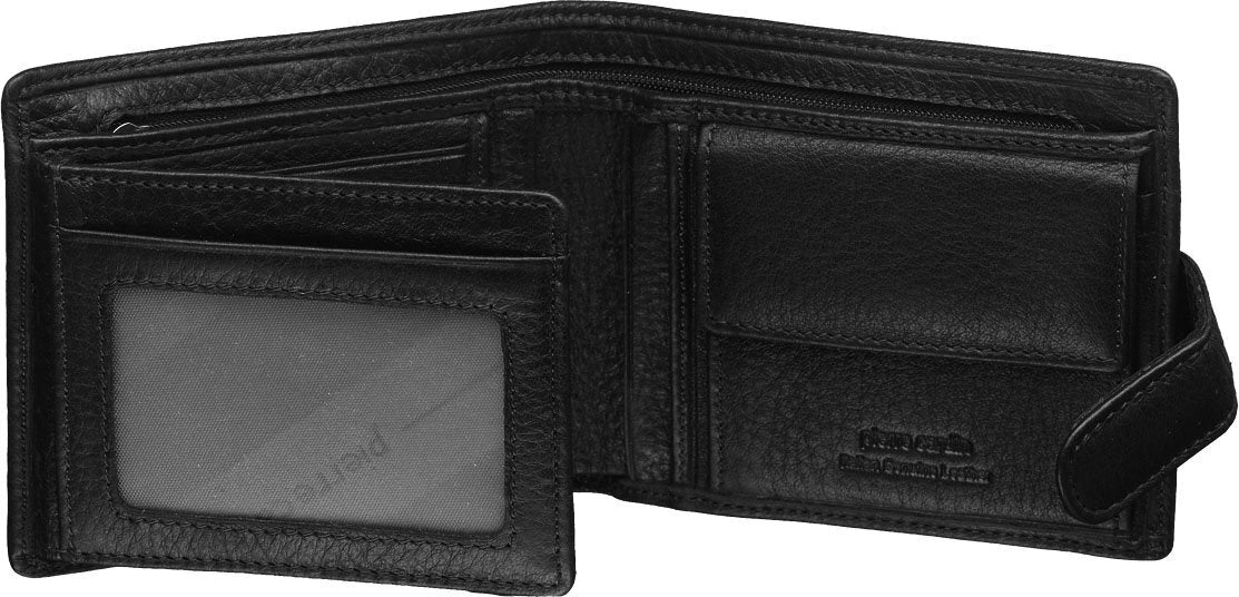 Pierre Cardin RFID Mens Wallet Bi-Fold Genuine Italian Leather w GIFT BOX - Black-4