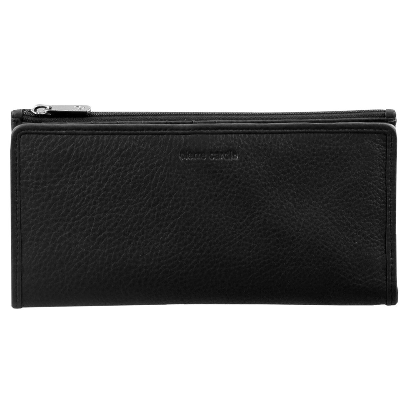 Pierre Cardin Womens Genuine Leather RFID Purse Wallet - Black