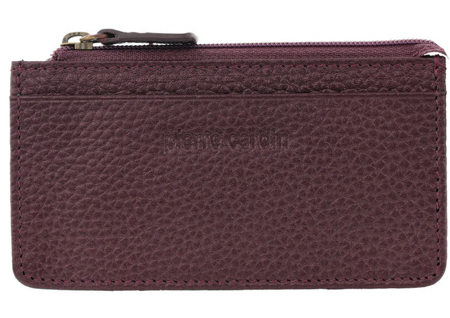 Pierre Cardin RFID Leather Coin Purse Wallet w/ Keyring in Shiraz-1