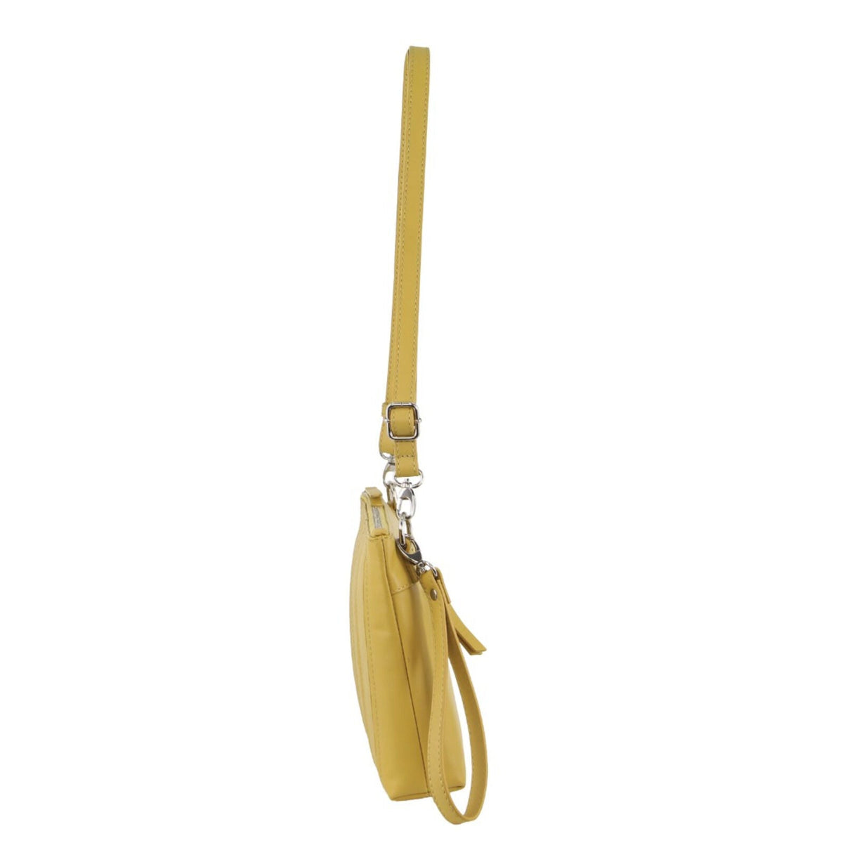 Pierre Cardin Womens Crossbody/Clutch Leather Bag in Yellow