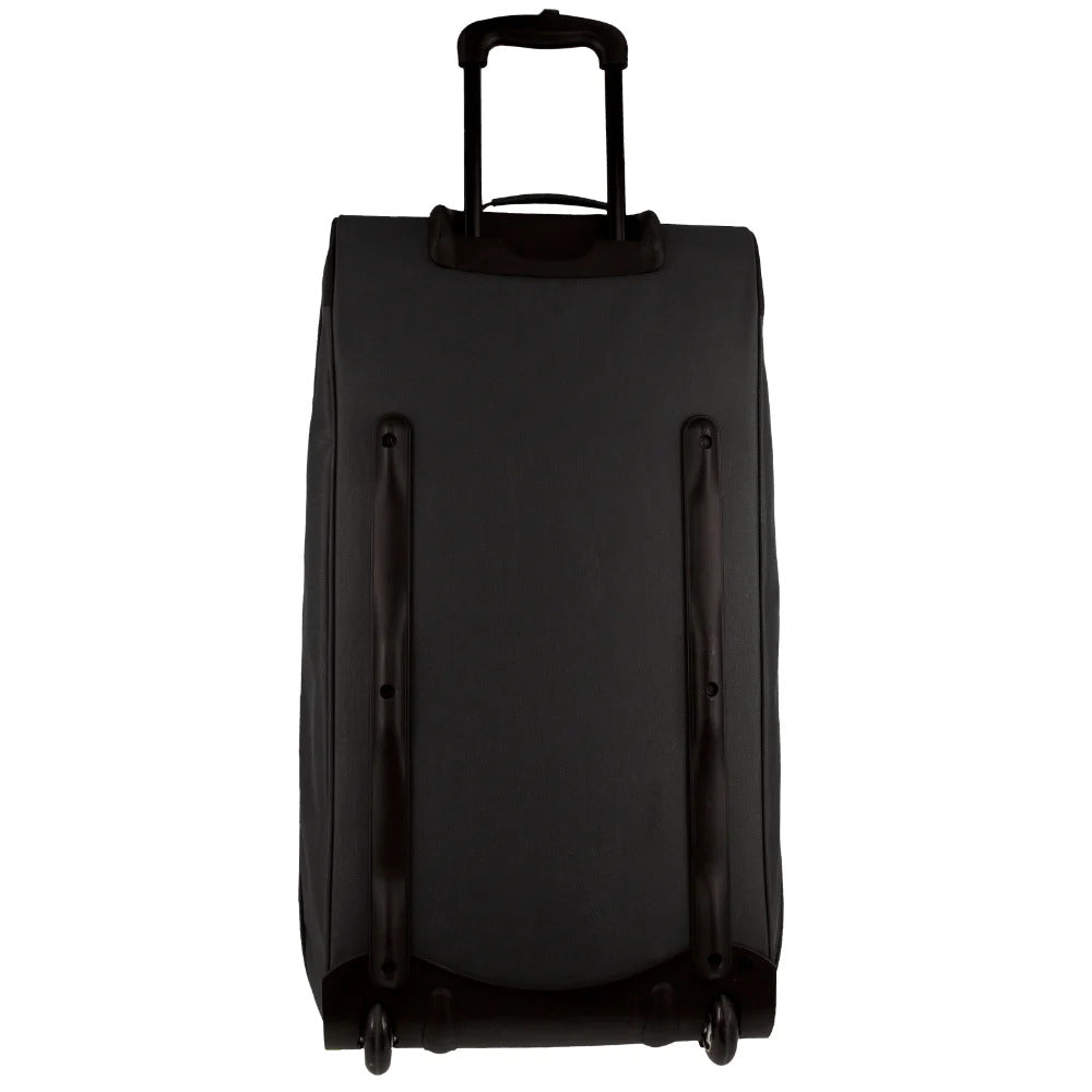 140L Pierre Cardin Trolley Bag Medium Soft Travel Luggage Wheeled Duffle - Black-4
