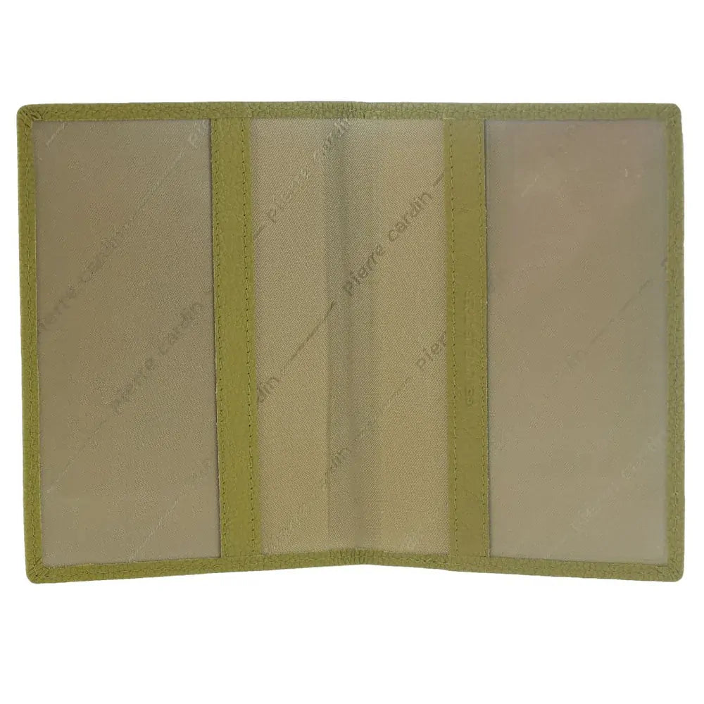 Pierre Cardin Leather Travel Passport Wallet Cover in Yellow
