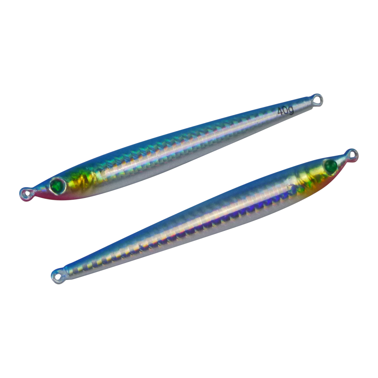 Finesse Pencil Jig, 40gm, Blue Flash, 2 pack-0