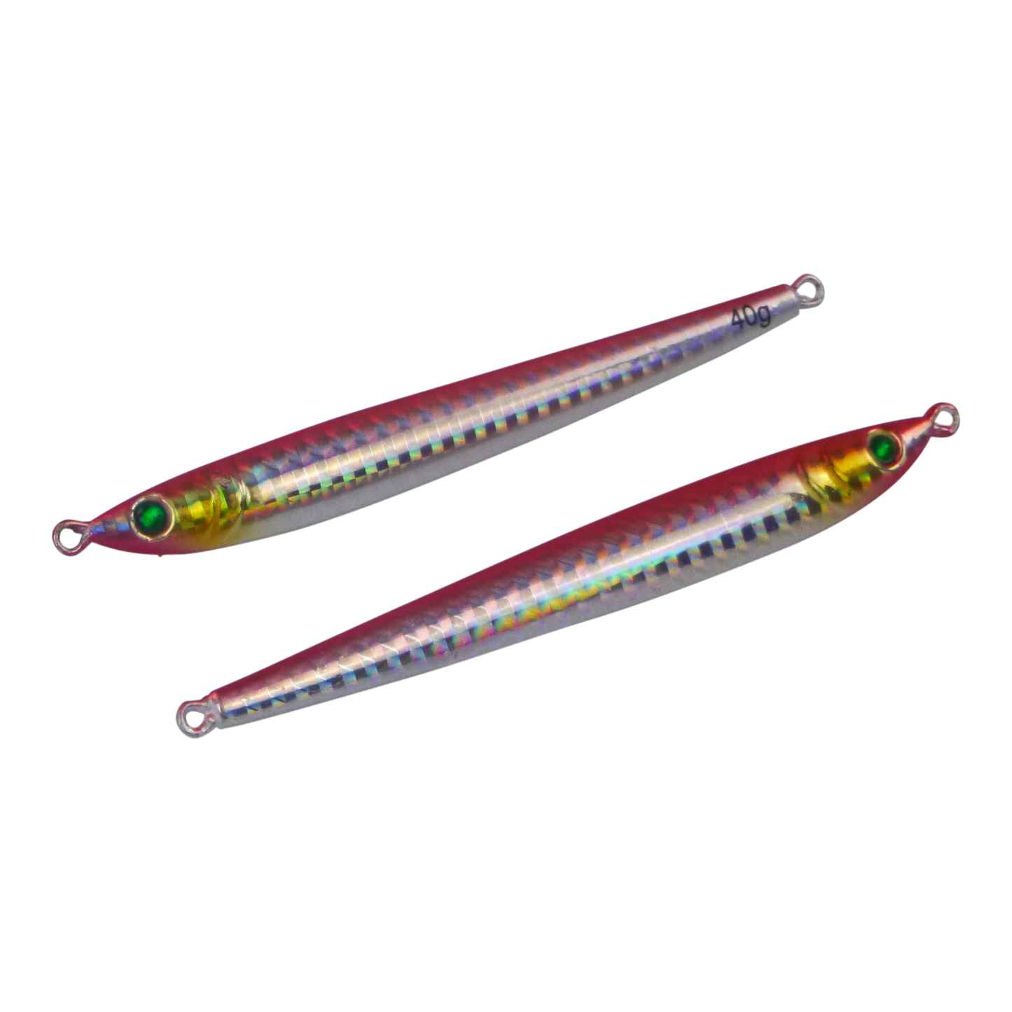 Finesse Pencil Jig, 40gm, Magenta Silver, 2 pack-0