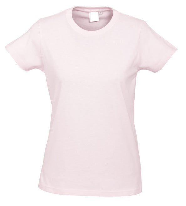 Womens PLAIN T-SHIRT 100% COTTON Tee Short Sleeve Basic Ladies Top Blank-21