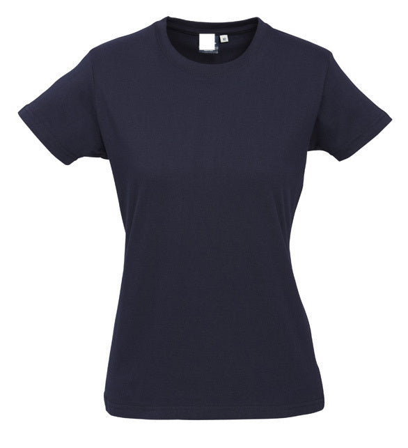 Womens PLAIN T-SHIRT 100% COTTON Tee Short Sleeve Basic Ladies Top Blank-36