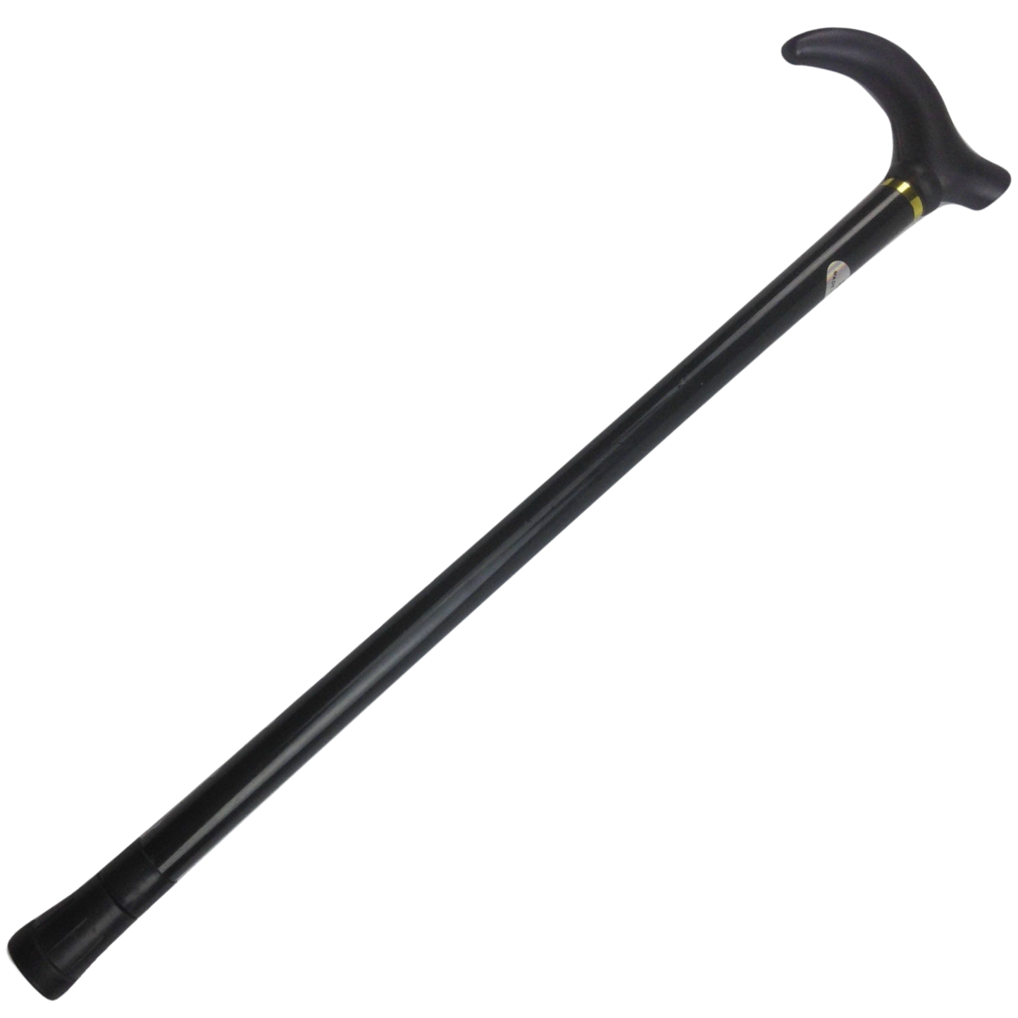 Black Metal Walking Stick - Compact Extendable Travel Pole (Adjustable & Lightweight)-4