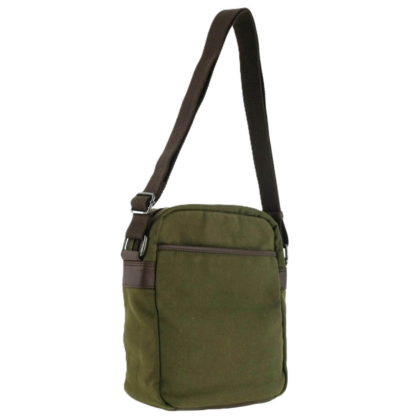 POLICE Wings Mens Canvas Crossbody Bag in Dark Olive-4