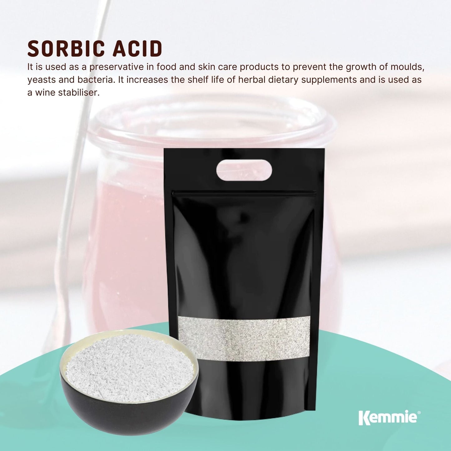Potassium Sorbate Food Grade Granules Preservative Cosmetics Brew Skin E202 Bulk-4