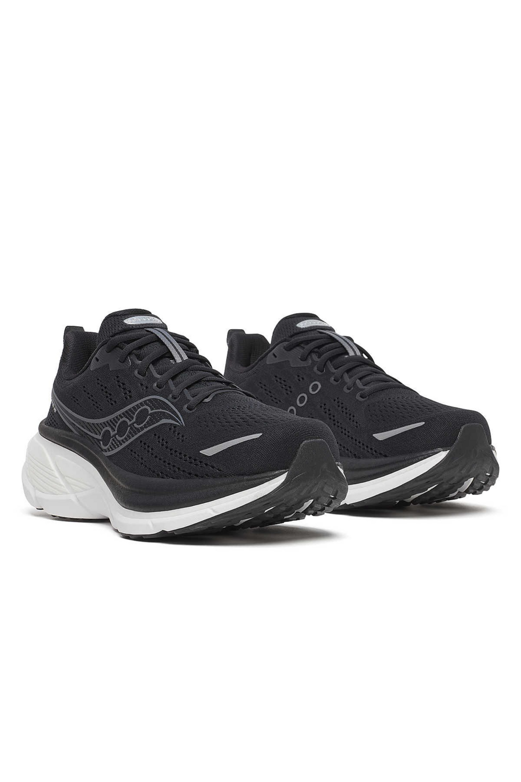 Saucony Mens Hurricane 25 (Wide) Sneakers Shoes Runners in Black/White