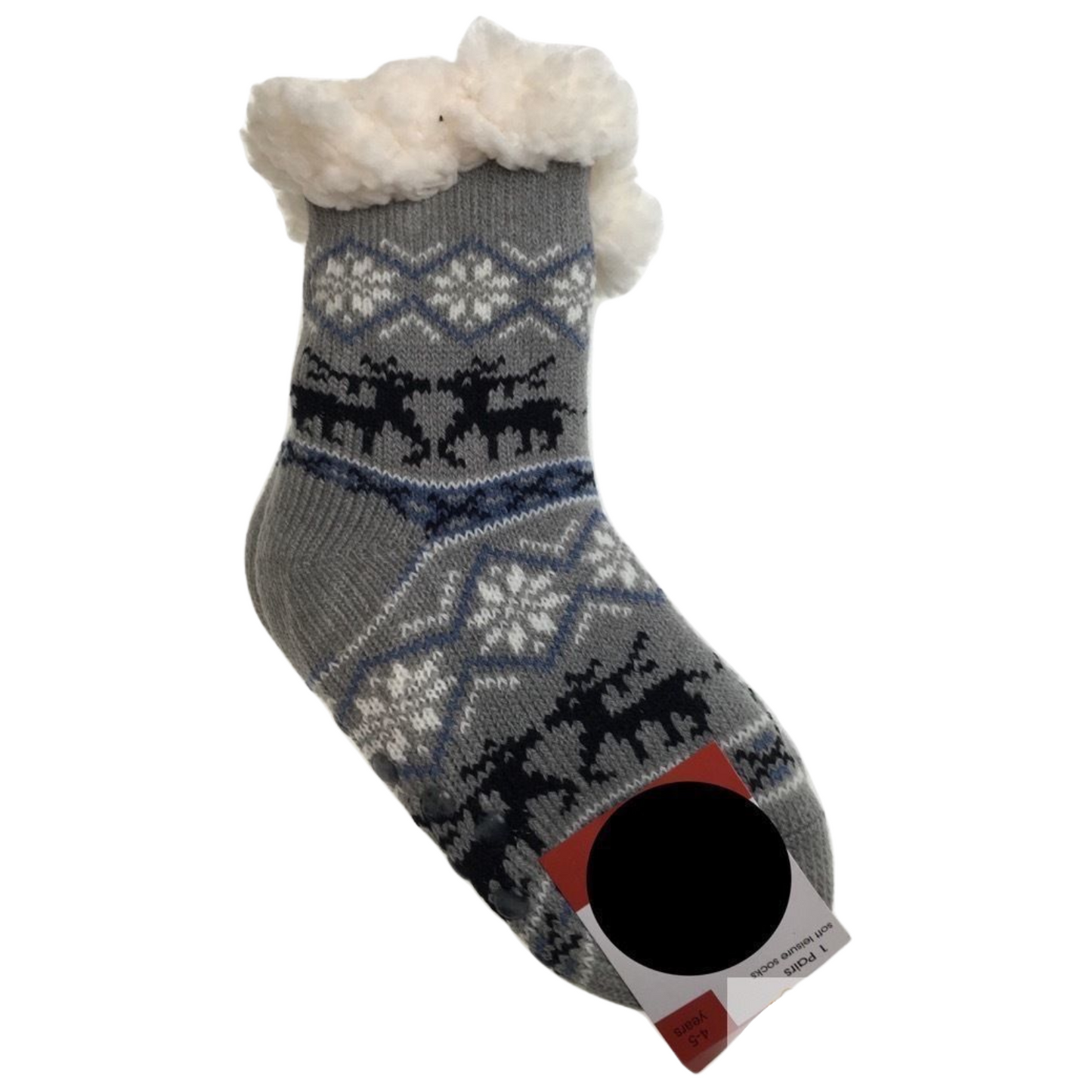 12 Pairs KIDS Thick Fur Bed Socks Boys Girls Soft Work Fluffy Non Slip BULK-2